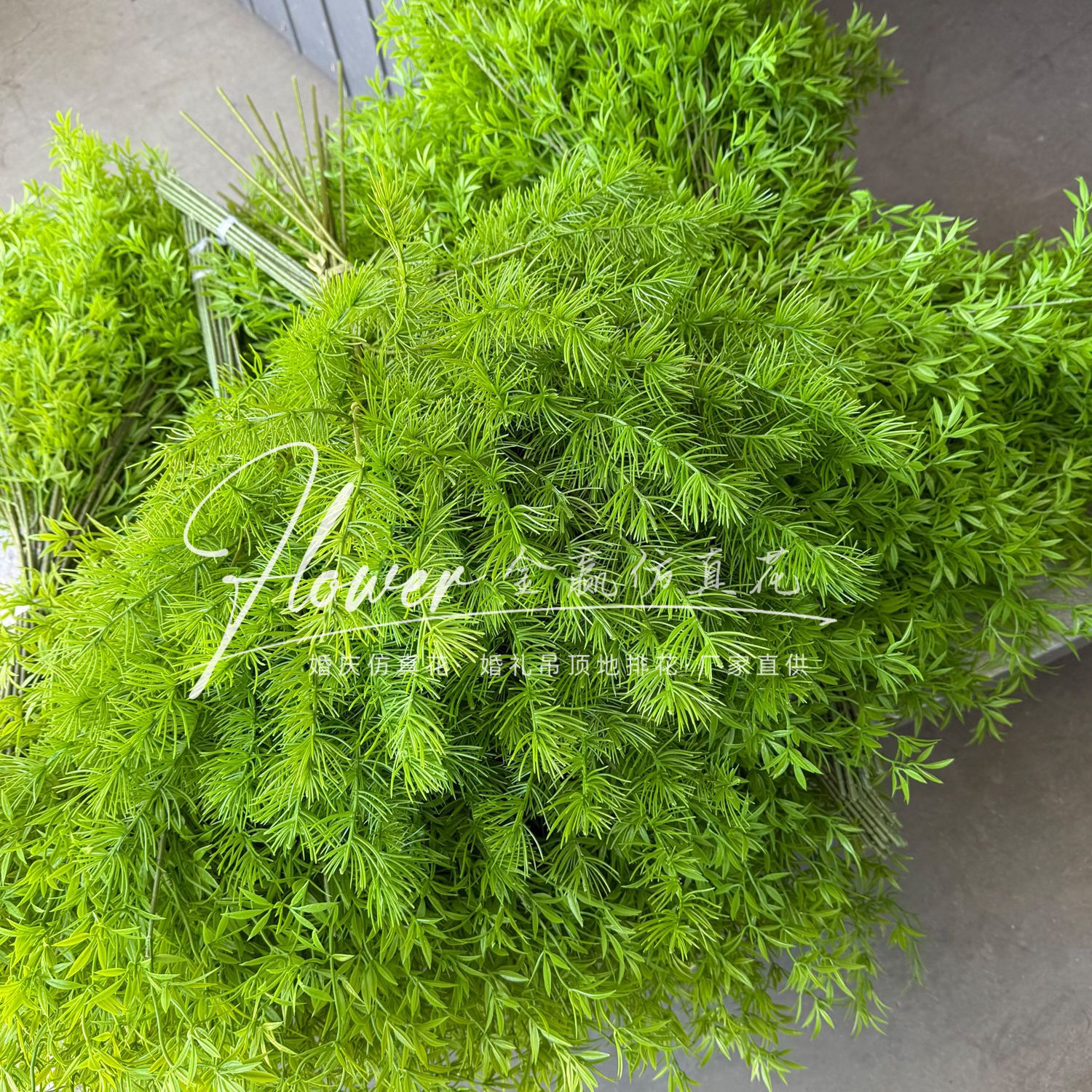 Boda Mori Simulación de flores y plantas verdes Pico de bambú Hierba Simulación de plantas verdes de invierno espárragos Plantas de simulación Escenografía de plantas verdes falsas