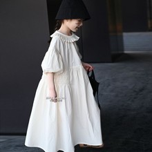韩国童装裙子长裙2024新款公主夏季夏装洋气女童连衣裙棉布中大童