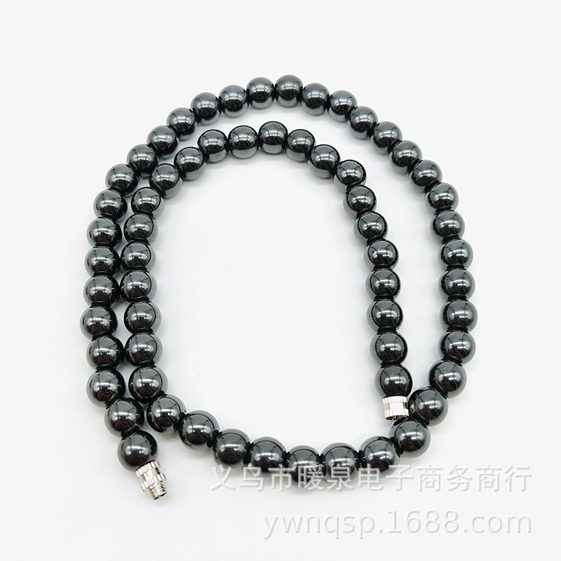 Collier séparé de 8mm longueur 45cm74g avec magnétisme