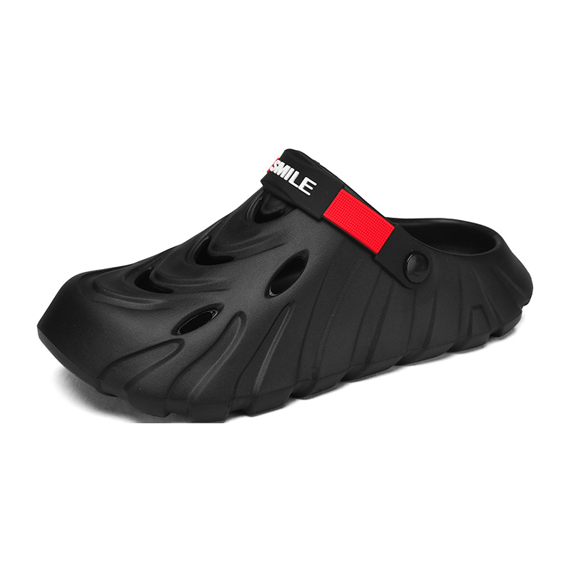 Zapatos con agujeros para hombres, verano antideslizante, resistente al desgaste, suela suave, jóvenes ligeros, suela gruesa, EVA, pisando la mierda, zapatillas deportivas de Baotou