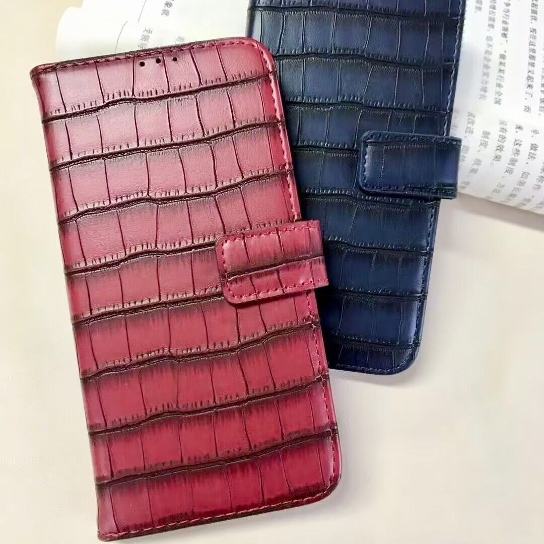 鳄鱼纹滑板上下推手机壳 滑块通用全包翻盖男女万能皮套 新款外壳