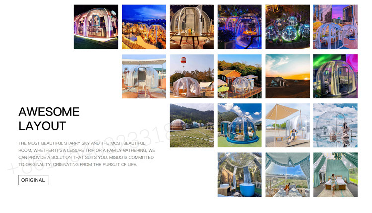 PC聚碳酸酯透明星空房系列(PC-Polycarbonate