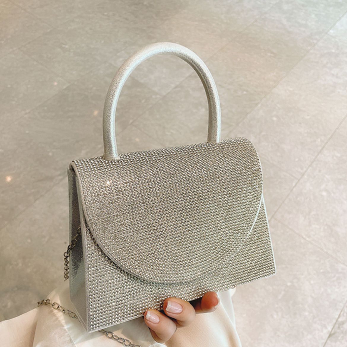 小包手提包新款小方包时尚搭配礼服晚宴KTV女包礼服旗袍包黑色