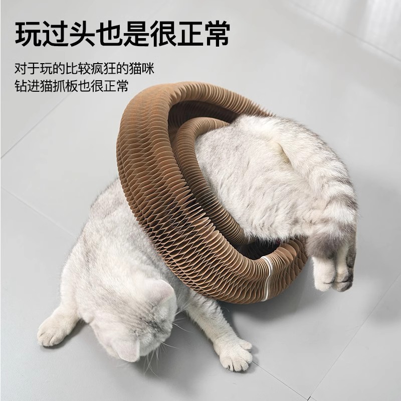 Tablero de agarre de gato de órgano, nido, resistente al desgaste, sin caspa, juguetes para gatos, papel corrugado, tablero de garras, suministros para gatos