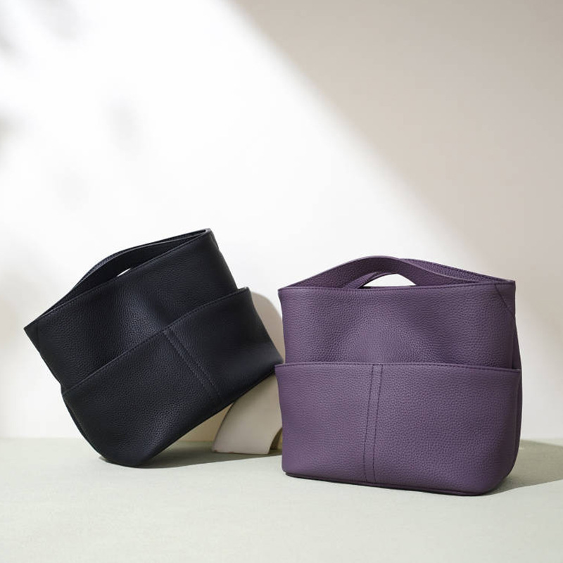 牛皮斜挎小拎包小众高级感上班族手提包女真皮通勤高级感单肩包