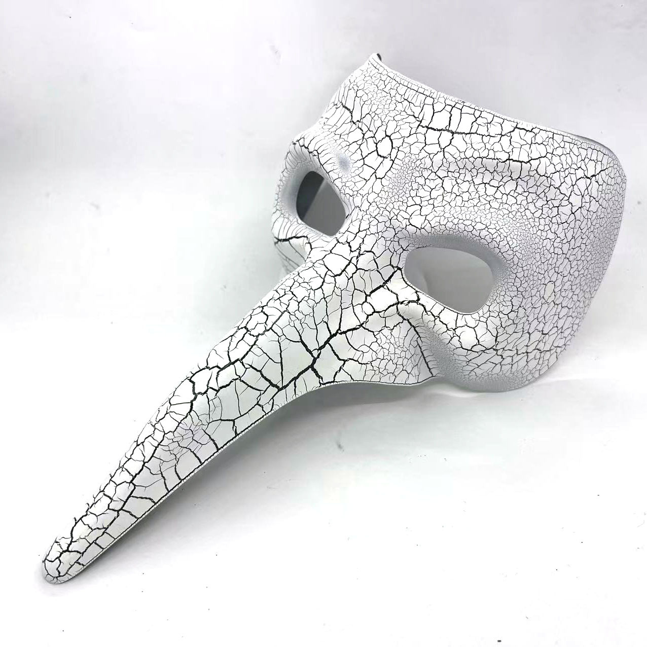 Máscara de mascarada del médico de pico de pájaro de Halloween Festival de fantasmas de Halloween Carnaval Roma Máscara de cabeza plana