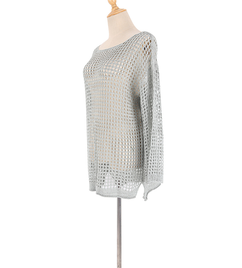 Damen Strand Cover Up Gehäkelter Strickpullover Für Urlaub_voghion.com