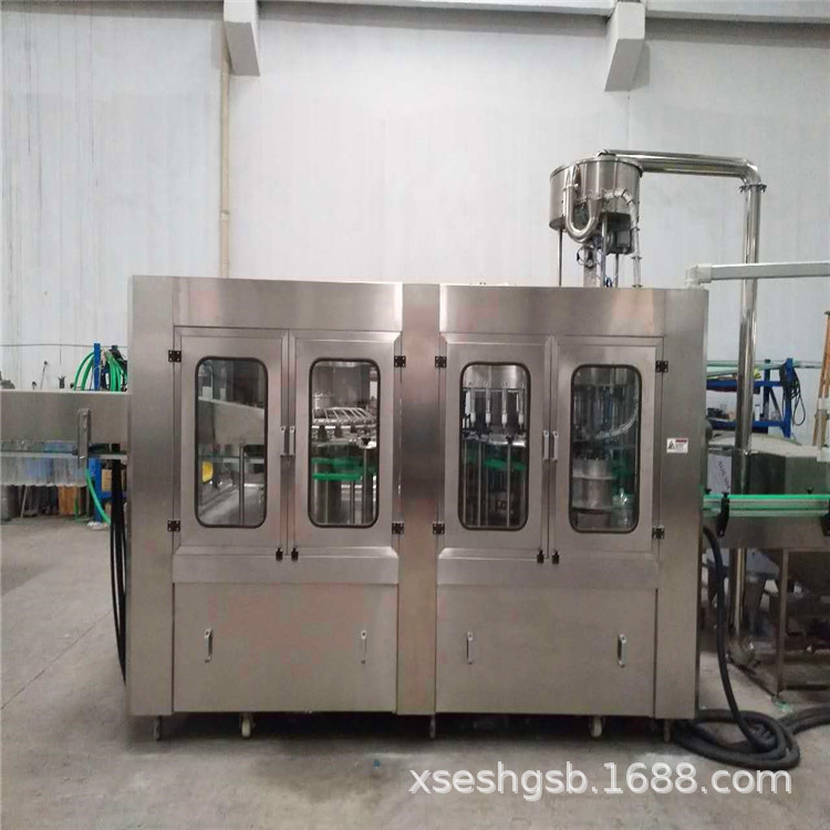 在位处理32头矿泉水灌装线二手32头灌装机一出四自动吹瓶机套标机