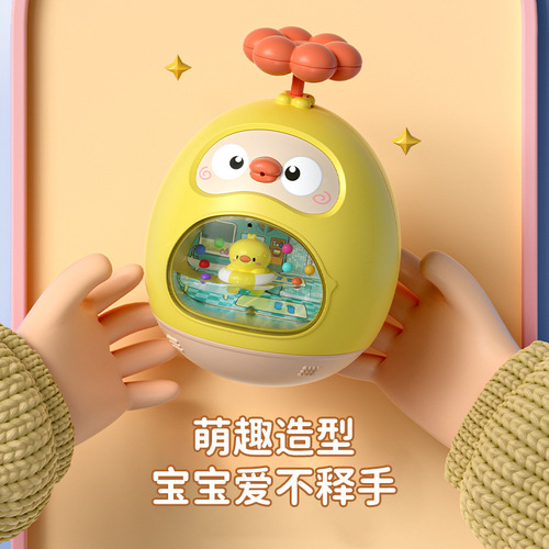 New amphibious bath toy cartoon bobblehead toy baby water gun bobblehead water play toy