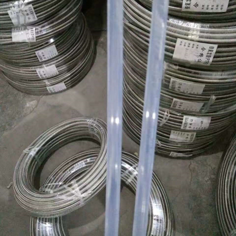 特氟龙管 聚四氟乙烯透明管 不锈钢丝编织透明F4管 高压铁氟龙管