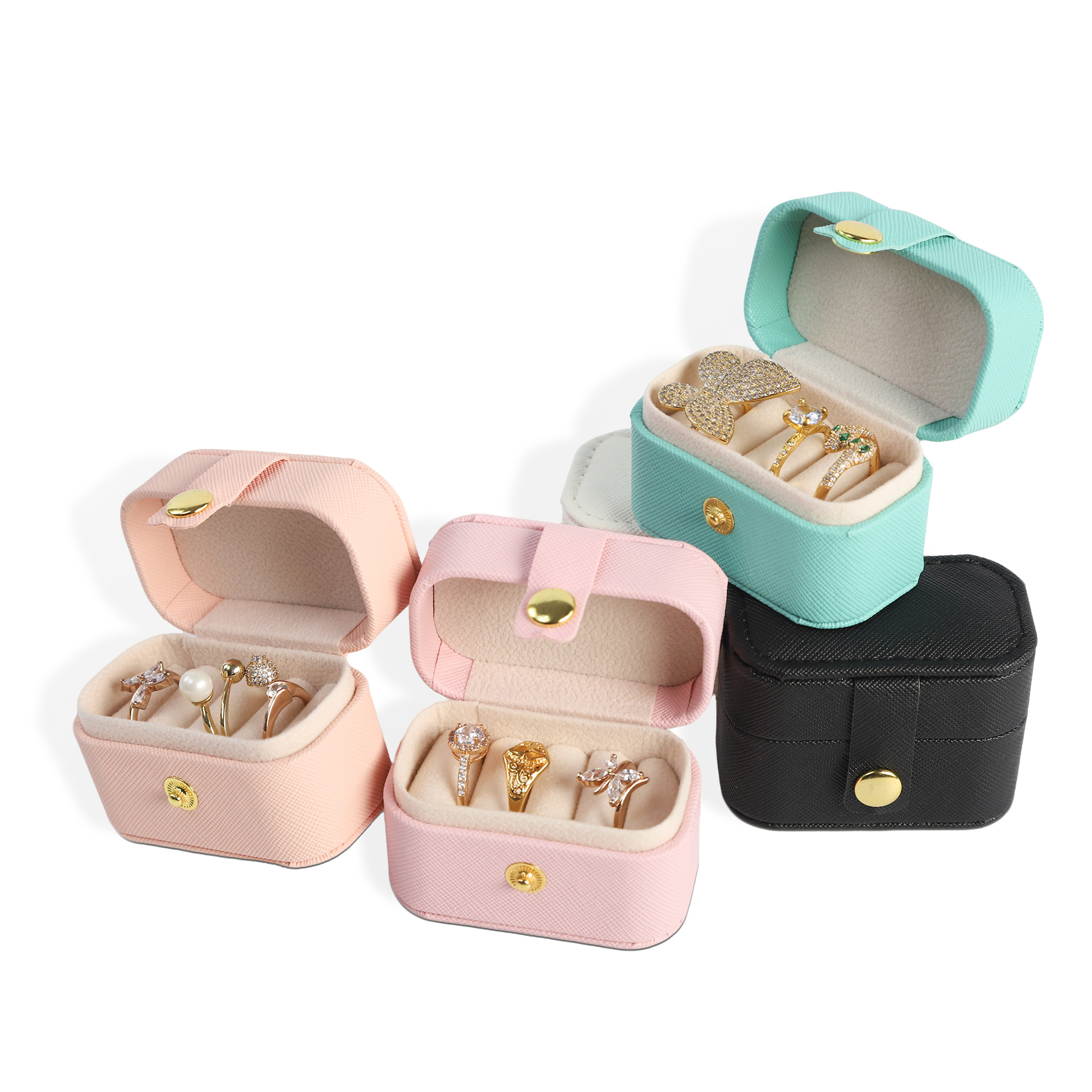 Spot mini joyero simple ins viento viaje aretes portátiles anillo collar joyería caja de almacenamiento