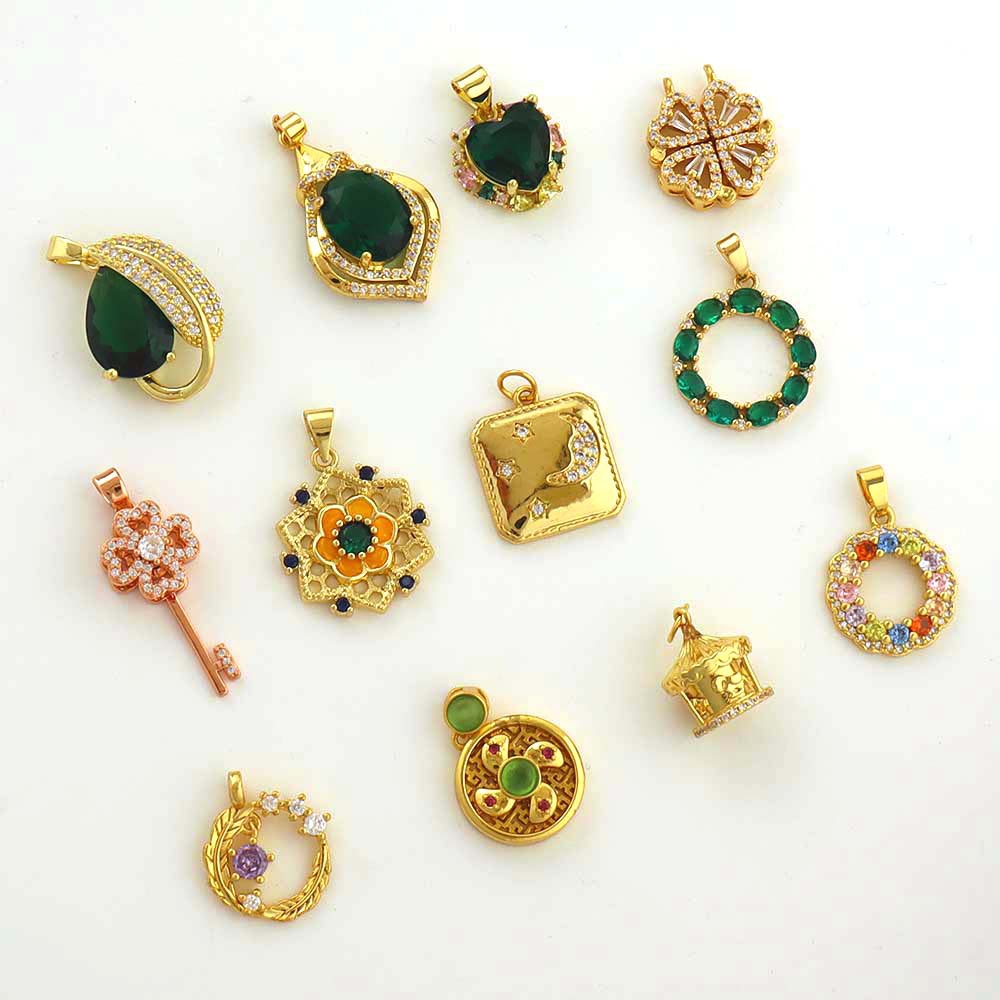 4g Weight Pendant Jewelry Making Type 11*31mm, 16 * 26mm Jewelry Making Size Zircon Inlay Material DIY Jewelry Accessories Classification 1 Piece Quantity Copper Material Heart Shape, Key Pattern All Seasons Season Plating Design Vintage Style Style 1 Piece 11*31mm 16 * 26mm Copper Zircon Heart Shape Key Pendant 3