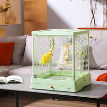 达洋B5001系列重力锁全景玻璃鸟笼家用鹦鹉别墅和尚玄凤虎皮适用