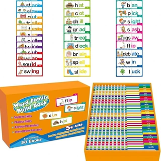 Word Families Flash Cards 跨境新品词汇抽认卡家庭宝宝认知闪卡
