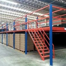 仓储货架阁楼式货架搭建钢平台货架二层重型仓储组装可拆卸