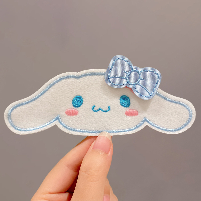 Lindo KT gato lazo Velcro artefacto de acabado de cabello roto que no lastima la parte posterior de la cabeza de la niña flequillo accesorios para el cabello