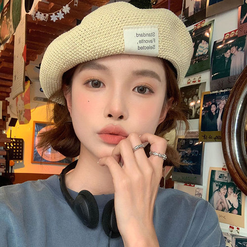 Summer beret women's new style face-showing, thin, versatile, big head circumference painter's hat