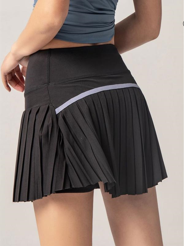 C 63003 Pulse Summer Women's Two Layer Skort women's faux two-piece shorts