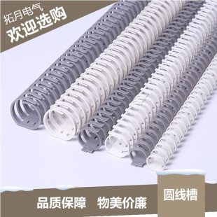 Open Trunking FD203040WVO Cabinet Electric Cabinet White Grey Fishbone Keel Round Plastic Nylon Wire