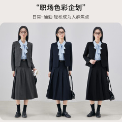 正装女套装大学生教资面试西服2025新款职业小个子高级感西装
