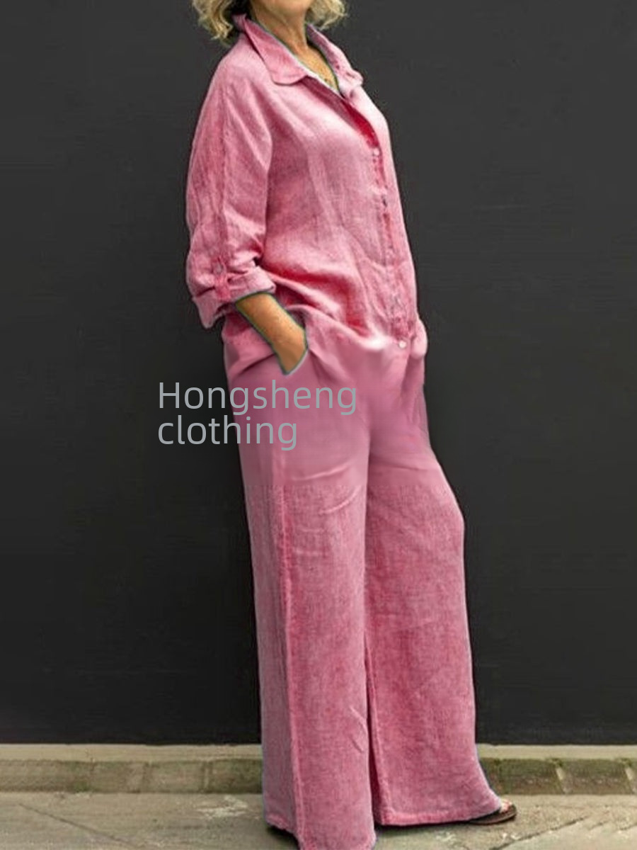 2024 Nuove esplosioni di colori Commercio estero Nuova camicia da donna Abito casual urbano Abito indipendente Stazione donna_voghion.com