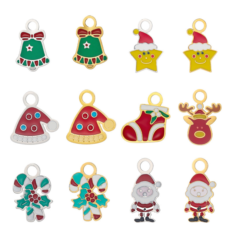 Christmas Bell Handmade DIY Oil Dripping Cute Accessories Simple and Exquisite Fashion Versatile Small Fresh Accessories