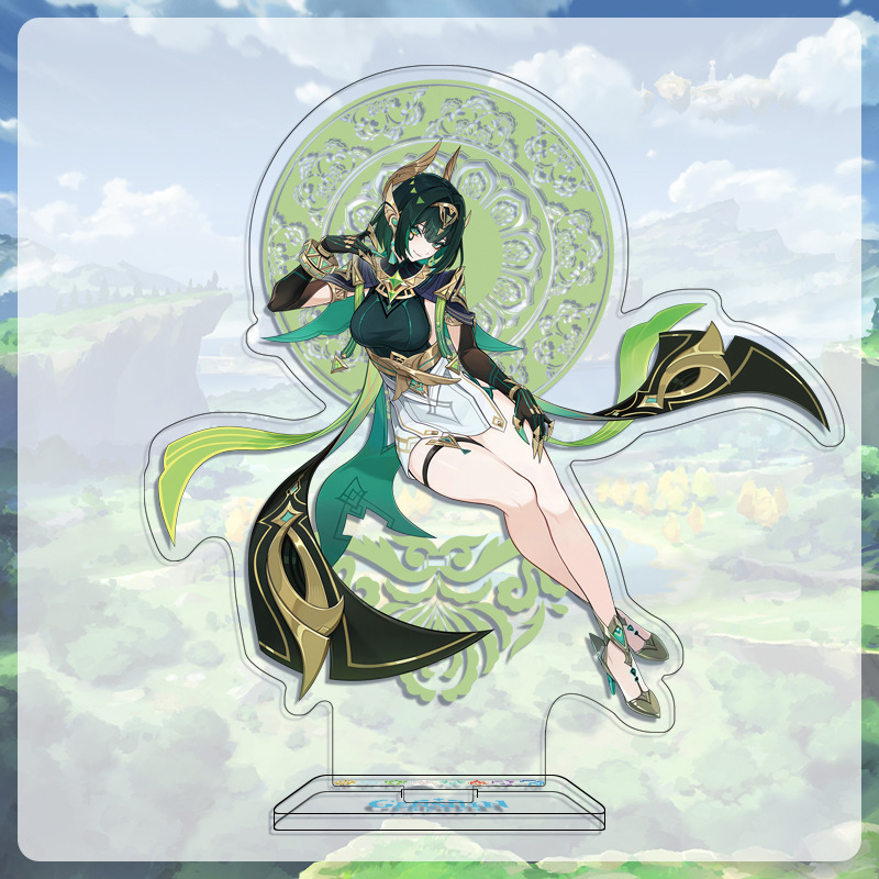 塬神游戏周边抽卡立绘大立牌亚克力双面夹层奈芙尔创意摆件动漫批