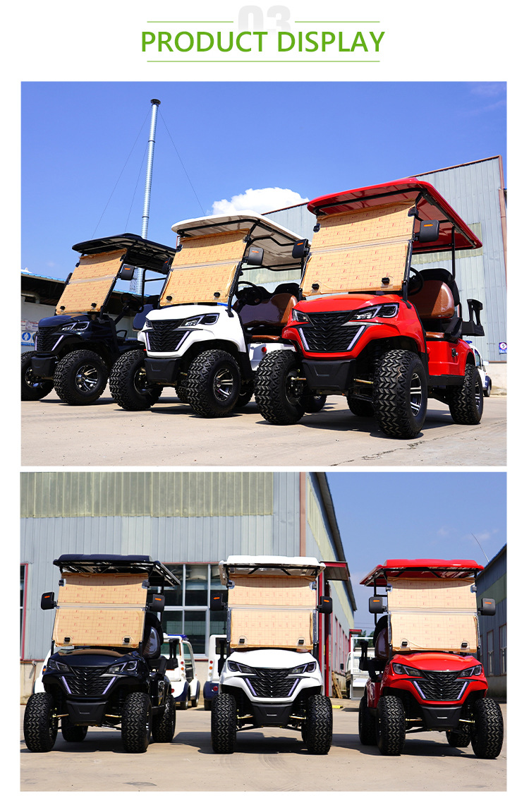 Customized Electric Off-Road Golf Cart, Scenic Area Hotel Sightseeing Shuttle Bus, 4-Seater and 8-Seater Golf Sightseeing Car