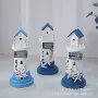 地中海海滩木制家居灯塔