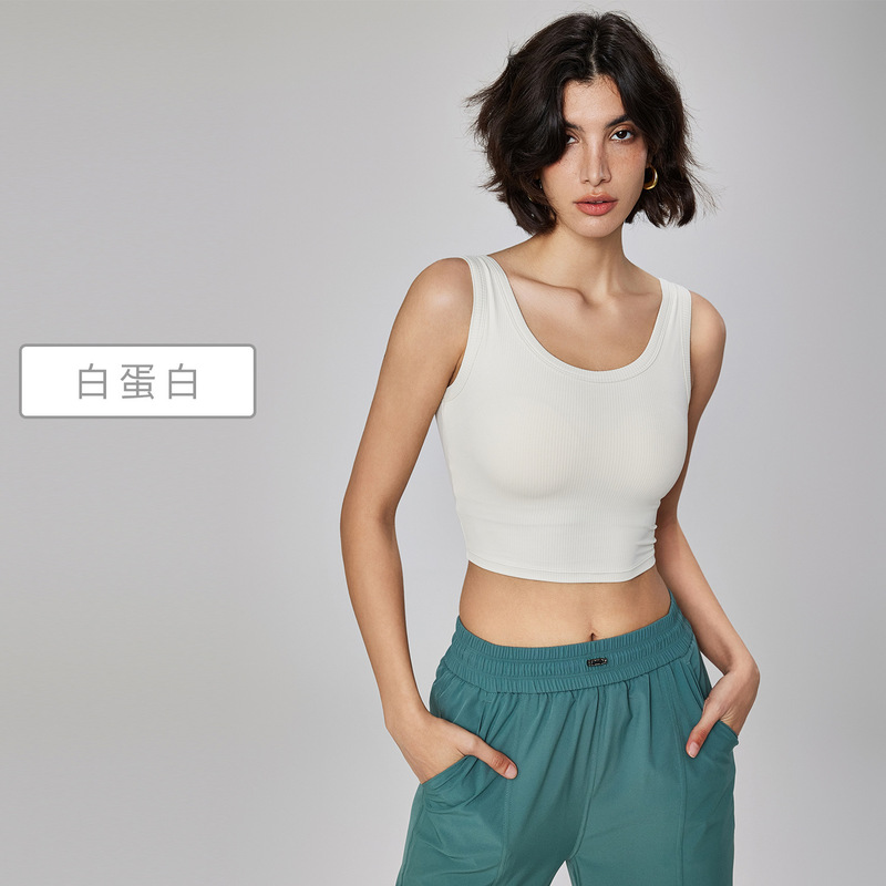 环盼瑜伽背心女防震一体式普拉提训练服内衣跑步瑜伽上衣运动内衣|undefined