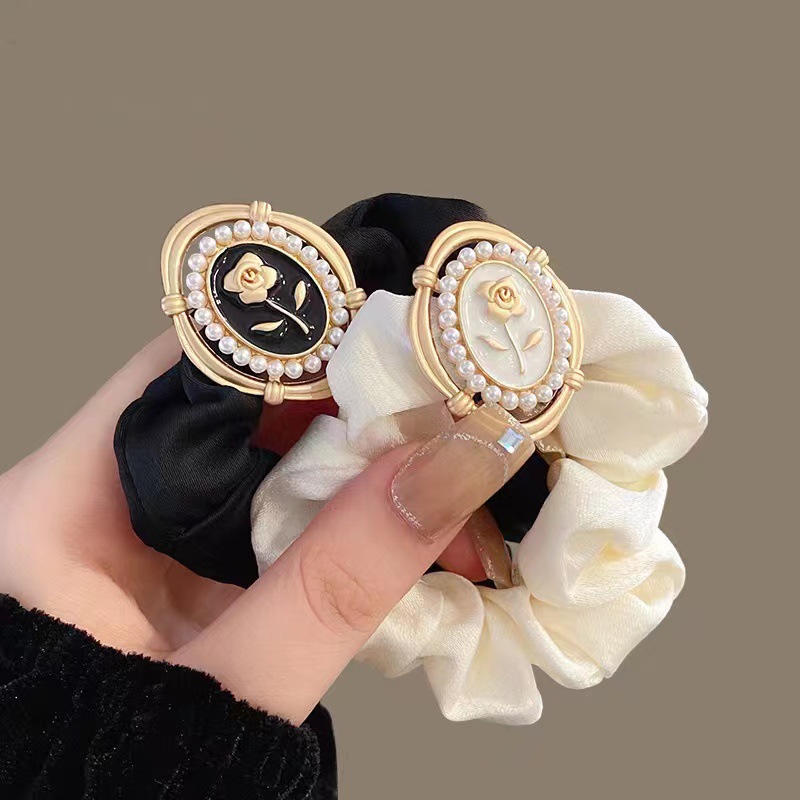7g Weight Hair Tie Hair Accessories Type Women'S Rose Flower Hair Tie