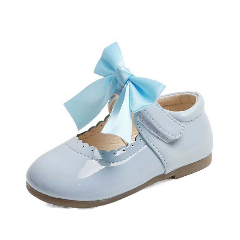 Многоцелевая обувь с милым бантом для маленьких девочек, весна-осень 2021, новые туфли принцессы в корейском стиле, кожаная обувь, танцевальная обувь