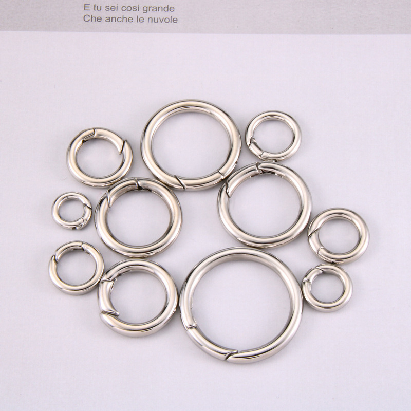 Customized Logo316 Spring Ring Bag Buckle Key Chain Ring DIY Jewelry Bag Buckle Clothing Ring Spring Buckle Customized Logo316 Spring Ring Bag Buckle Key Chain Ring DIY Jewelry Bag Buckle Clothing Ring Spring Buckle