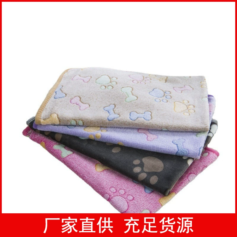 Трансграничное одеяло для домашних животных Коврик для кошек и собак Фланелевое одеяло Осенне-зимнее теплое одеяло Коврик для сна для домашних животных оптом