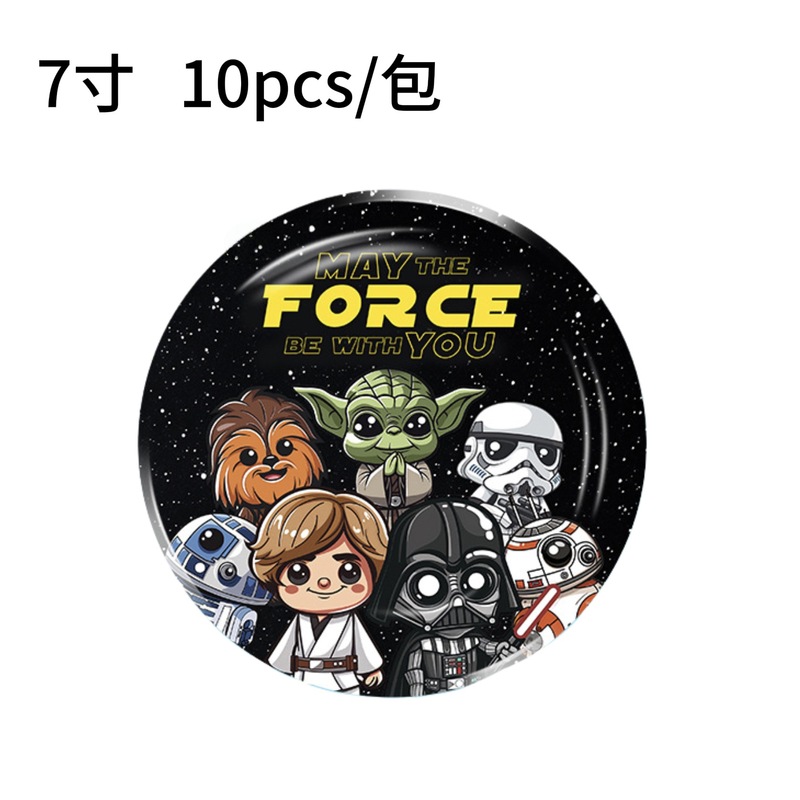 新しいスターウォーズ漫画アニメーションシリーズクロスボーダー誕生日パーティー装飾フラグ子供のテーマ使い捨て食器|undefined