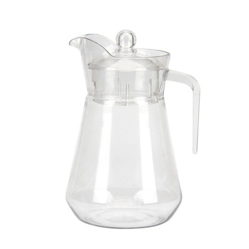 PC tie pot plastic acrylic cold kettle restaurant heat-resistant transparent large-capacity cold kettle duck bill octagonal juice pot