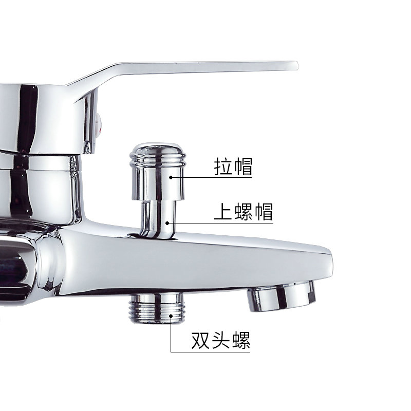 트리플 욕조 샤워 샤워 리프팅 물 분리기 혼합 밸브 스위치 모든 구리 풀로드 풀 캡 LONGBEI HONGZHI