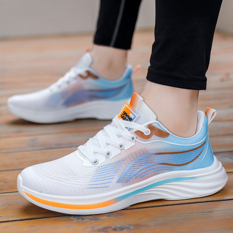 Zapatos deportivos de hombre de moda con zapatos de carrera transfronterizos nuevos zapatos de hombre con suela suave transpirable zapatos deportivos casuales ligeros para hombres