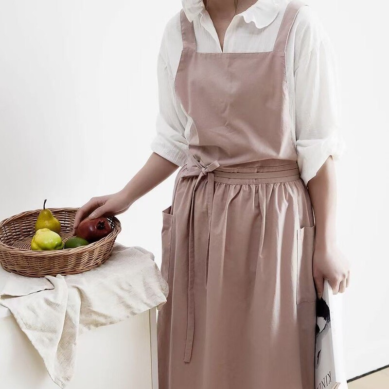 New ins Japanese and Korean apron baking art gardener manicurist literary fresh work apron apron waist