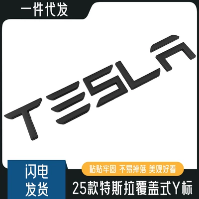 25 Yeni Tesla Model 3/Y Arxa Qapaq İngilis Hərf Loqosu