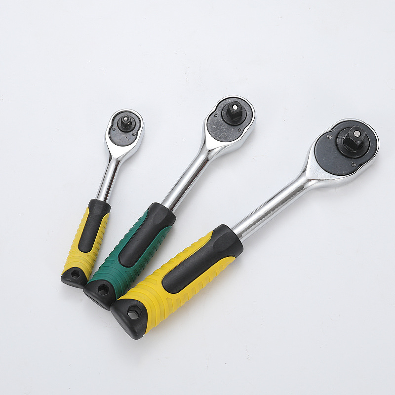 快速套筒棘轮扳手大中小飞双向扳手汽修工具套装大扭力24E18