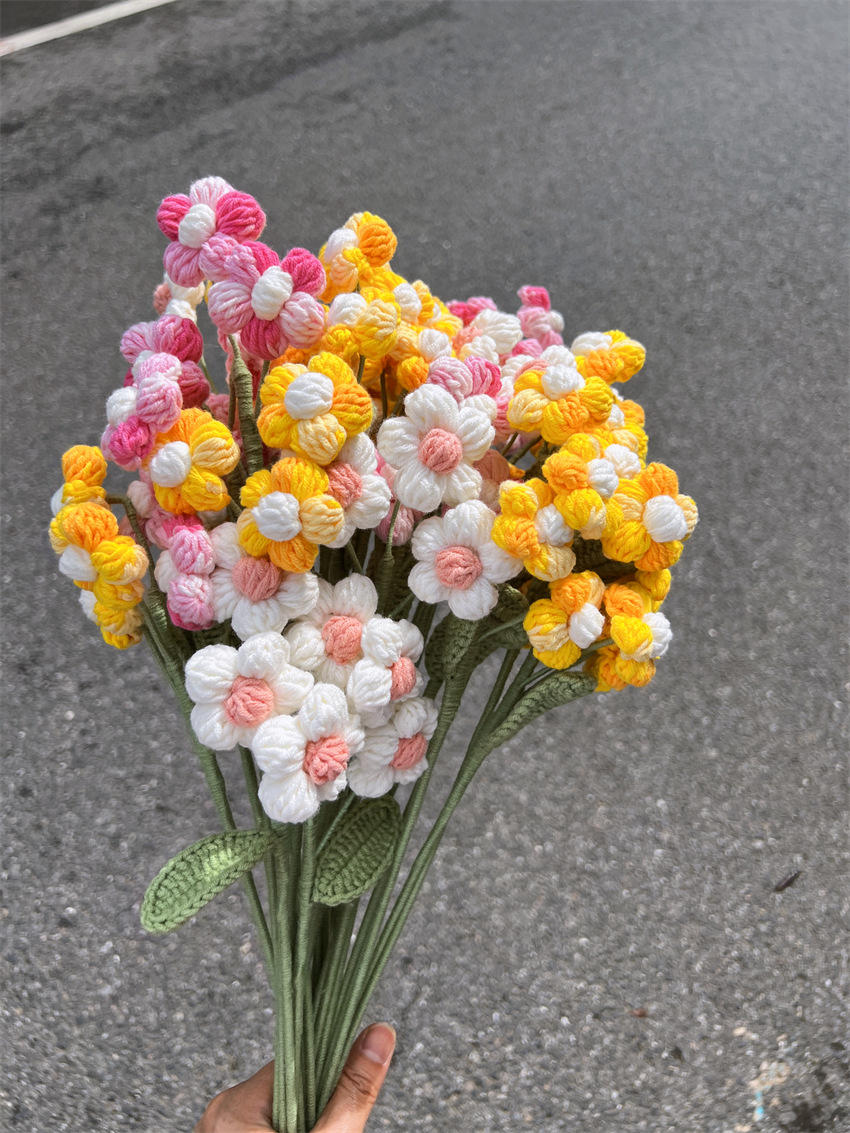 Pastoral Flower Yarn Artificial Flowers display picture 2