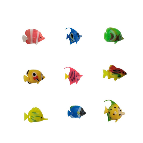 Small fish that can float and swim, fish tank, aquarium decoration, small plastic fish, tropical fish, fake fish, simulated fish