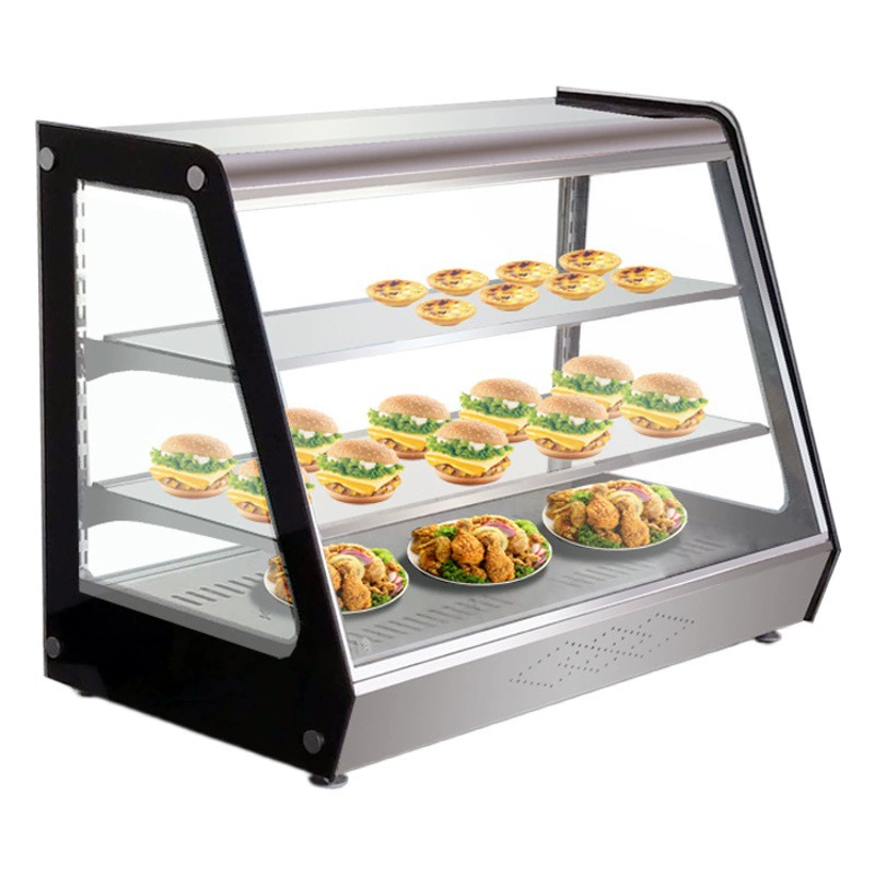 Жареная курица изоляционный шкаф Настольный маленький пирог Яйцо Пирог гамбургер хлеб витрина пицца изоляционная коробка коммерческий шкаф постоянной температуры