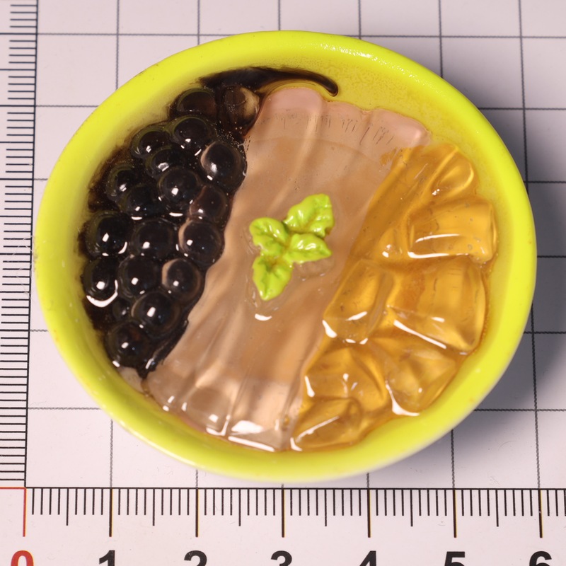 跨境夏日立体食物冰箱贴食玩冰粉爆爆珠树脂冰箱磁性贴装饰品批发|undefined
