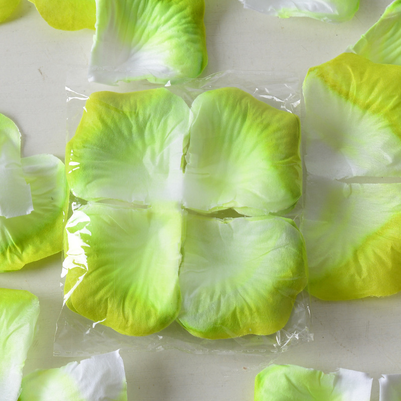 Flores artificiales, pétalos de rosa, decoración de la sala de bodas, suministros de boda, flores falsas, flores, 100 piezas, cuatro pilas