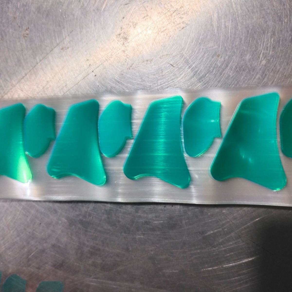 PET耐高温绿胶电镀喷涂遮蔽保护膜 半透明绿胶 冲型模切加 工