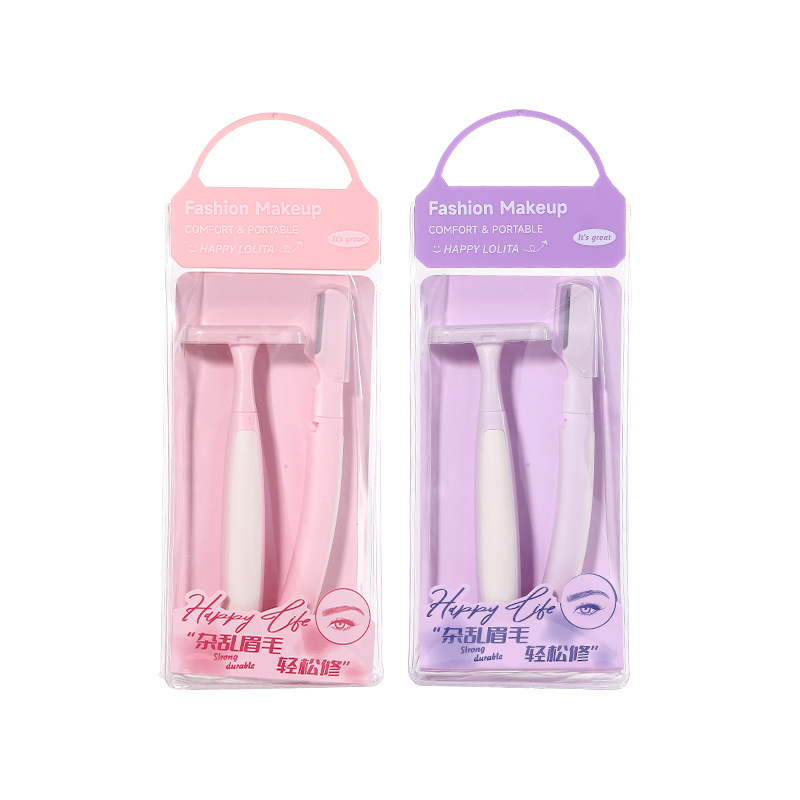 LMLTOP 2 conjuntos de cejas decorativas T raspador raspador raspador herramienta de cejas LLT02