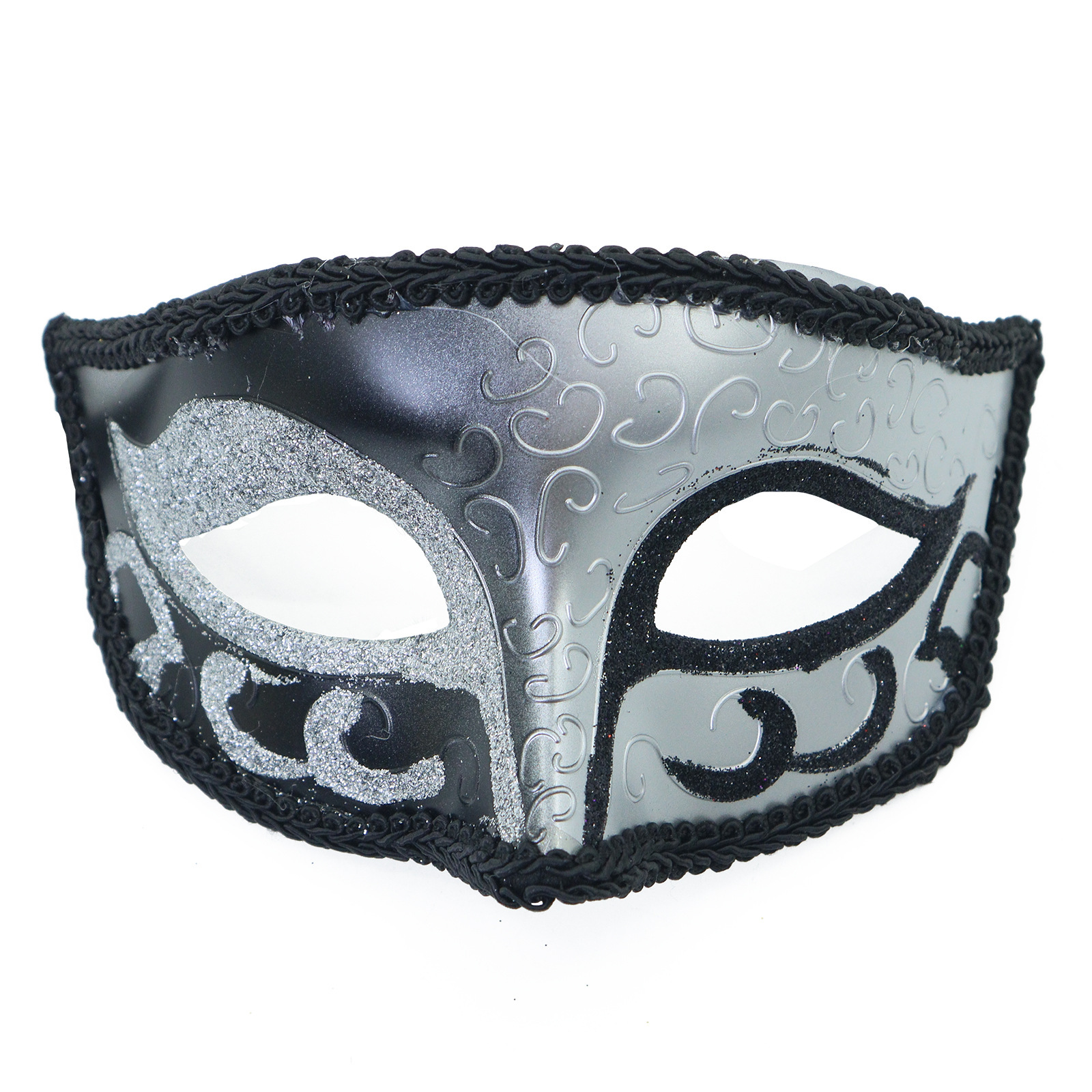 Amazon pop carnaval pareja máscara de baile de maquillaje hombre venecia máscara de halloween mitad cara pintada