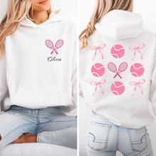 ���羳�W�a��Custom Coquette Tennis Sweatshirt, Tennis Bow Ho